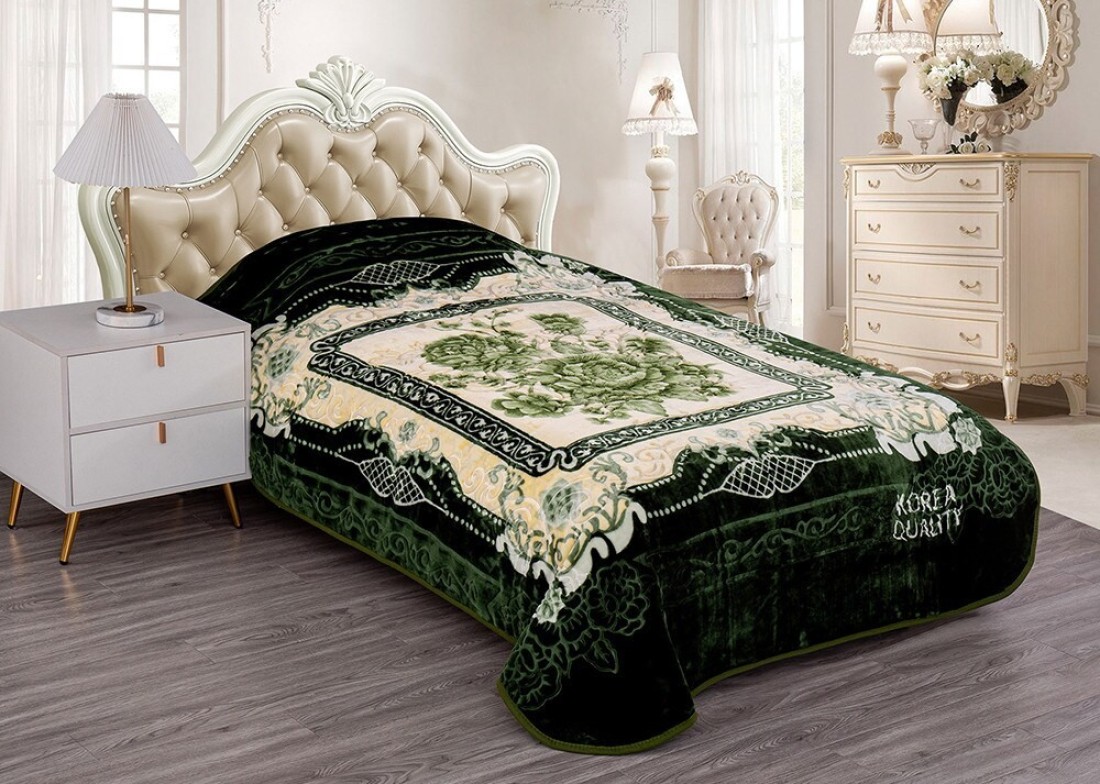 STARLIFE Single Ply Premium Korea Quality Blanket Made by 100% Polyester SPUN YARN Obtained from Virgin Polyester Which is Suitable for winter and Rainy Season 160*240CM