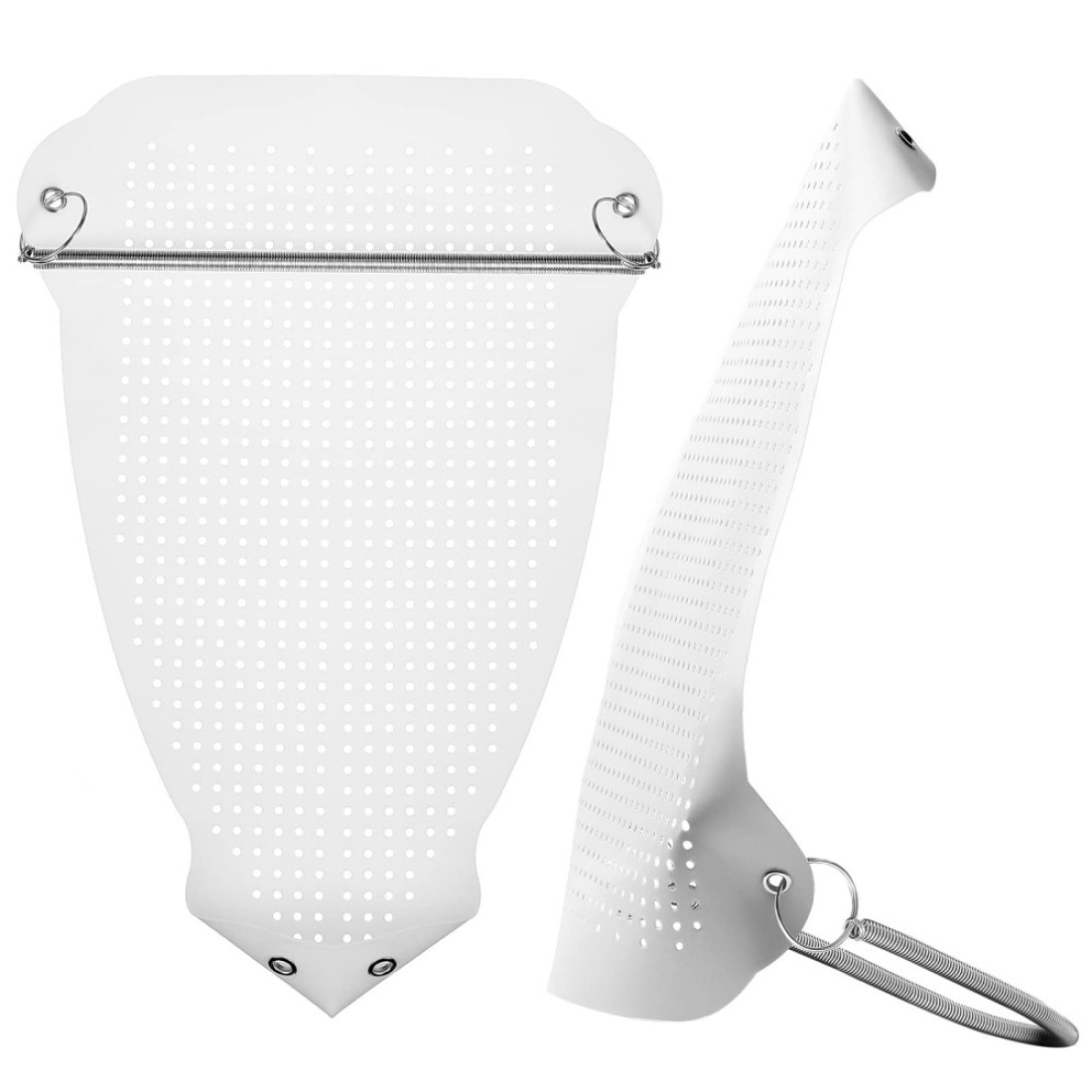Cunhill 2 Pieces Ironing Shoe Cover Ironing Accessories Iron Soles Aluminum Material Electric Iron Assistant Tool Safe Slip on for Electric Iron Sole Quick Install Cover Most Standard Size Iron