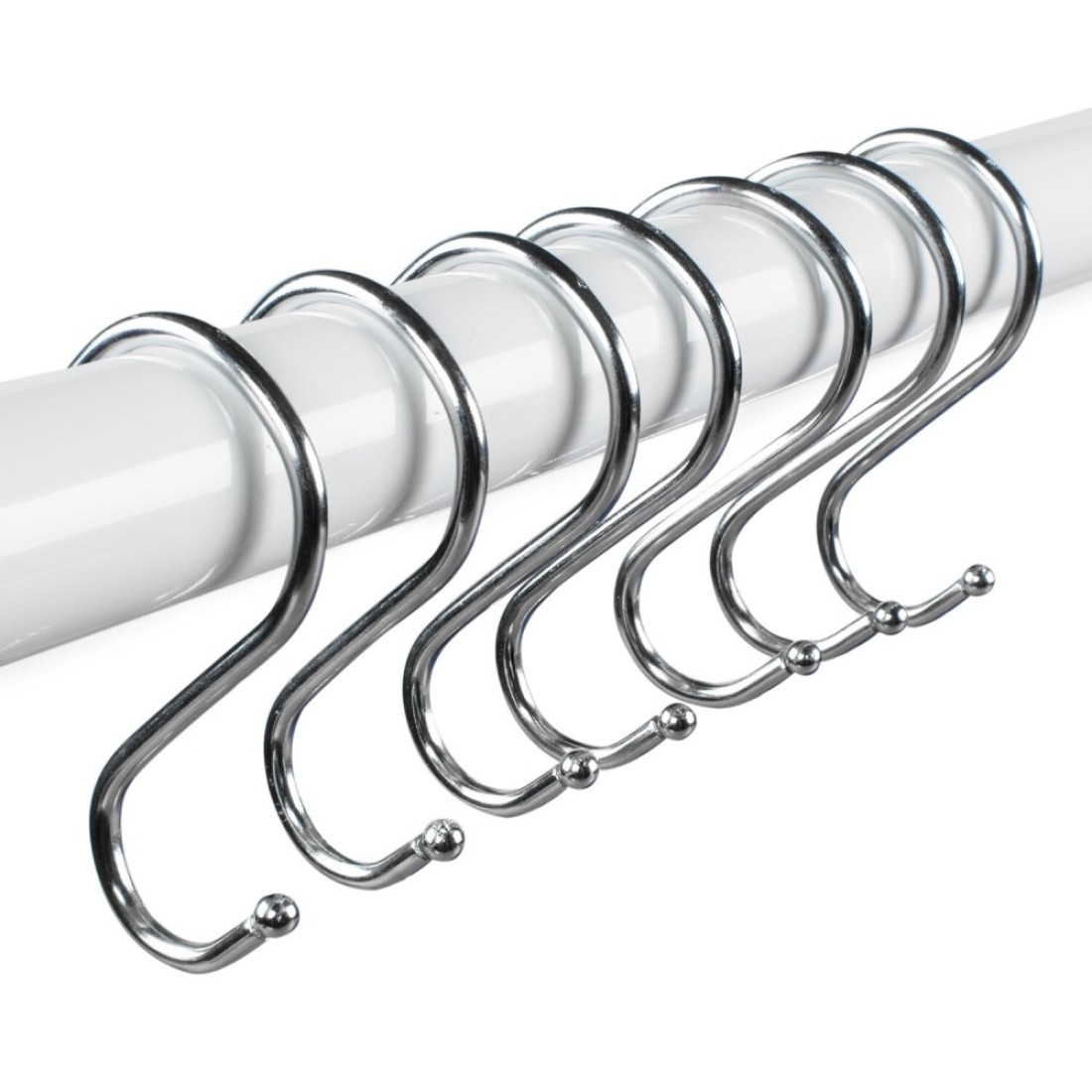 Super Z Outlet S Hooks 3&quot; Heavy-Duty Stainless Steel Kitchen Hooks for Hanging Pans Pots Bags Towels Clothing (12 Pack)