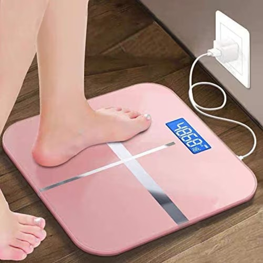 Aiwanto Bathroom Scale Bathroom Body Scale Weight Scale Bathroom Weighing Scale Gift for Women&#39;s Bathroom Digital Scale Pink