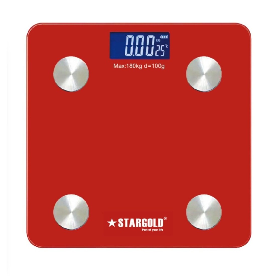 STARGOLD Digital Personal Weighing Scale With Bluetooth Connectivity, 180 KG Capacity BMI, Body Fat, Muscle Mass, Water Index And Metabolic Rate