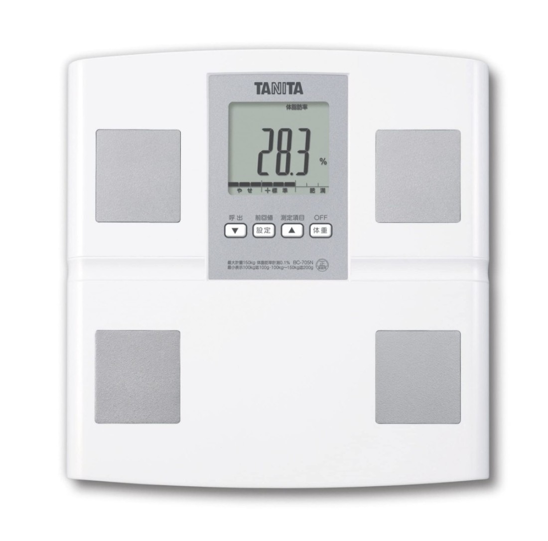 Tanita Body Composition Meter BC705NWH White Easy Measurement with Pita Function to Ride Made in Japan