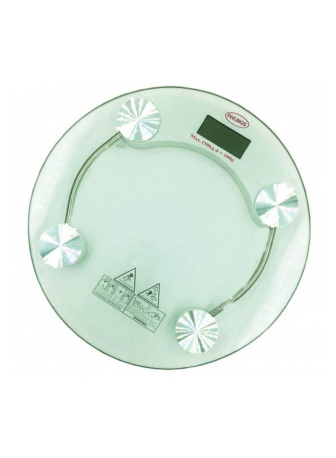 Generic - Electronic Digital Bath Scale Clear 33X33X3.5Centimeter