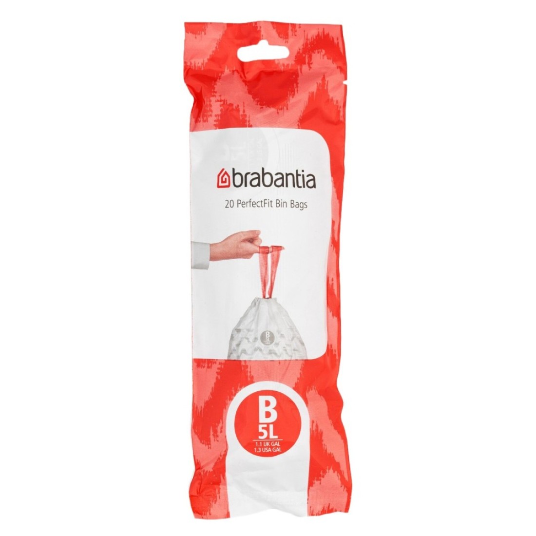 Brabantia Perfect Fit Bin Liner White 5L Pack of 20
