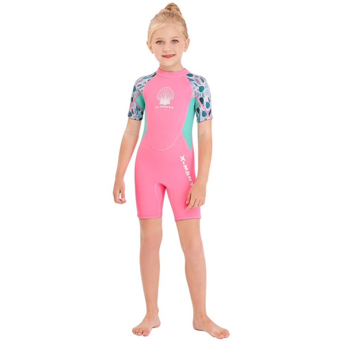 Wetsuit Kids Shorty Neoprene Thermal Diving Swimsuit 25MM for Girls Boys Youth Teen Toddler Child One Piece Children Rash Guard Swimming Suit UV Protection Sunsuit for Surfing