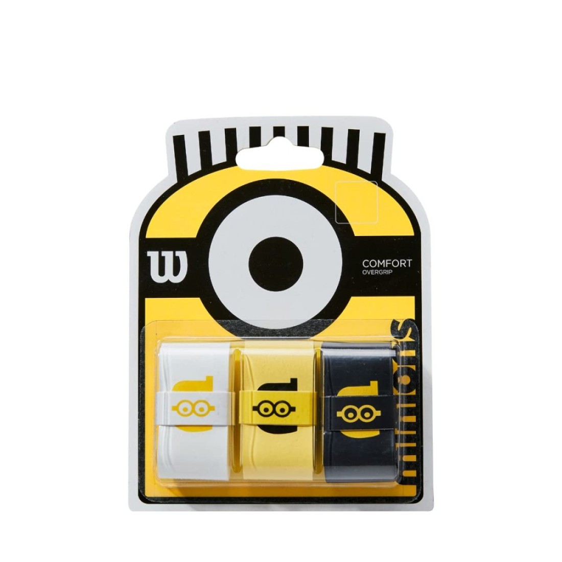 Wilson Unisex Minions Pro Overgrip Tennis Grip, Yellow (Minions), 3 Pieces UK