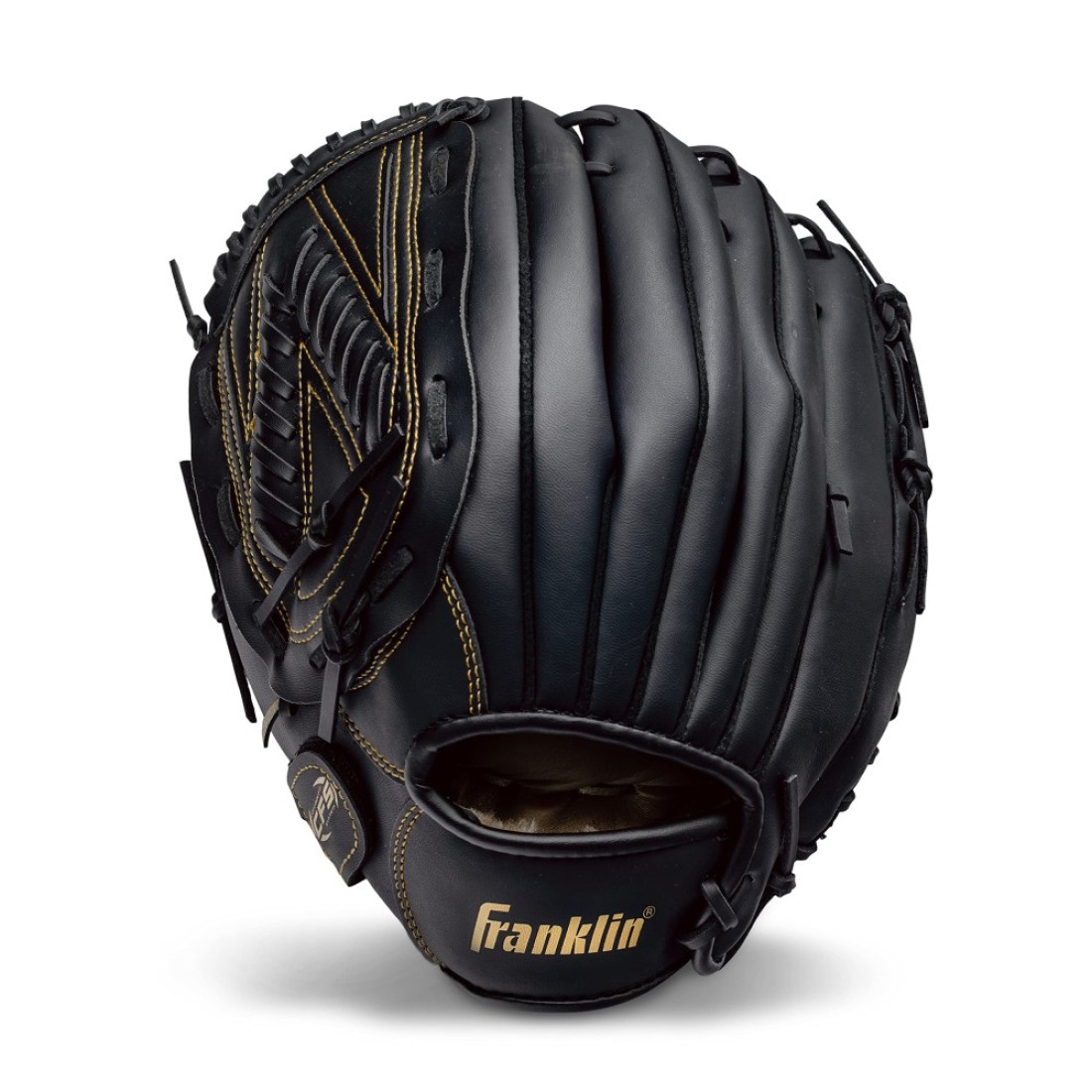 Franklin Sports Baseball + Softball Glove - Field Master Baseball + Softball Mitt - Adult + Youth - Men&#39;s + Women&#39;s Practice + Game Gear - Left Hand Throw - 13&quot; - Gold