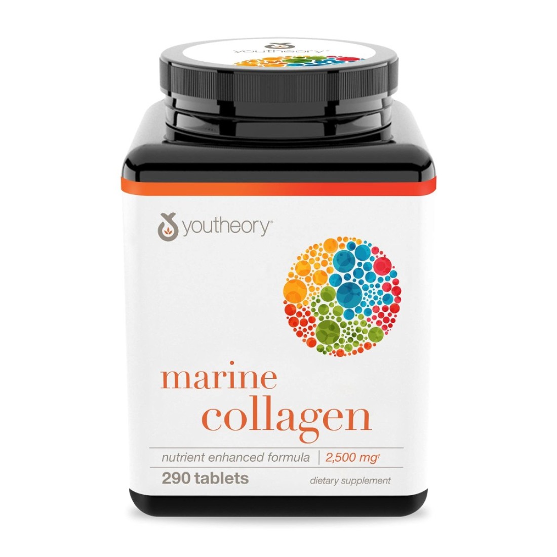 YoutheoryMarine Collagen 2500 mg Hydrolyzed Collagen Supports Skin FishSourced Collagen with Vitamin C A C E B6 B12 More Highly Digestible and Absorbable 290 Tablets