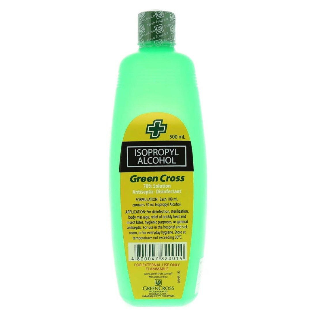 Green Cross Isopropyl Alcohol Anti-Septic Disinfectant Green 500ml