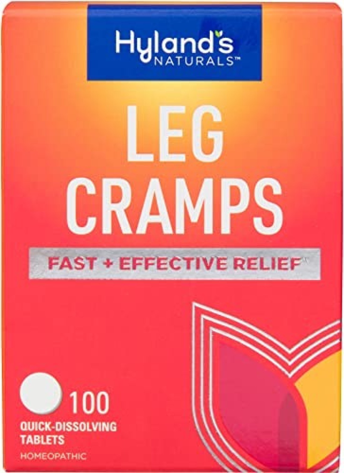 Hyland&#39;s Leg Cramp Tablets, Natural Relief of Calf, Leg and Foot Cramp, Quick Dissolving Tablets, 100 Count