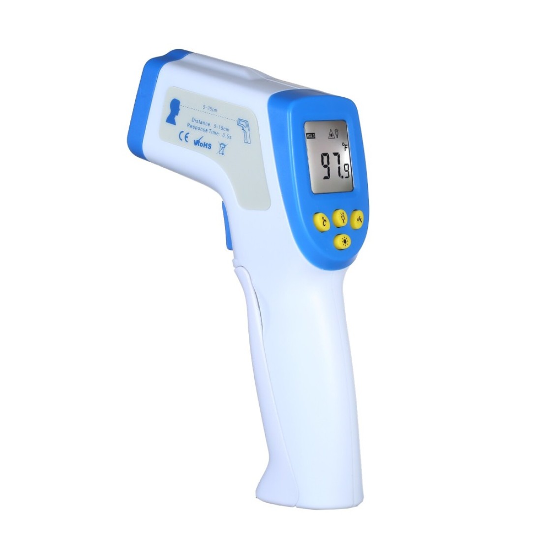 Generic-Non-contact Infrared Body Thermometer Digital Infrared Thermometer Forehead Body Temperature Meter with Fever Alarm and Memory Function