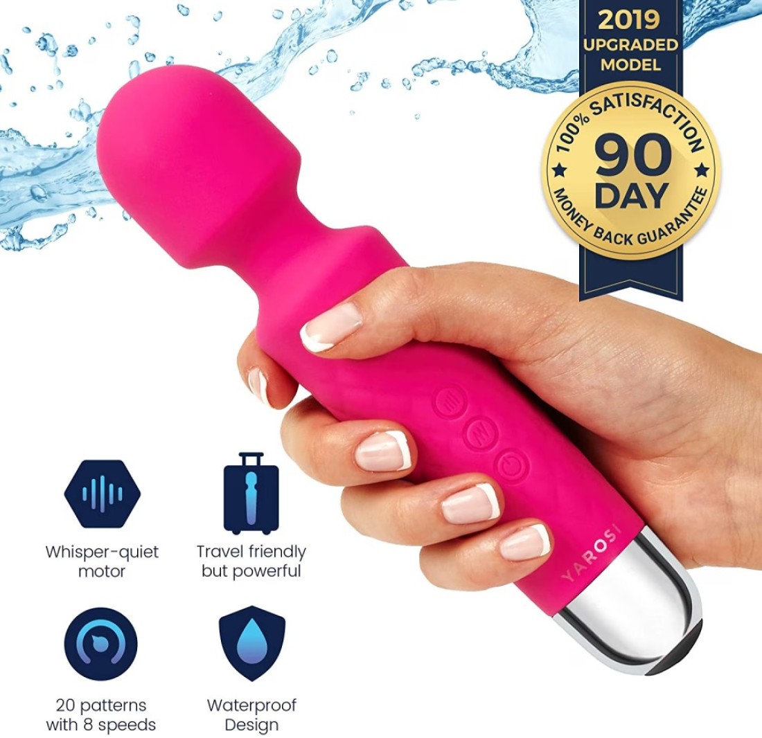 Doreen Therapeutic Wand Massager Waterproof Strong Back, Neck Massage Stress Magic Relief - Powerful Therapeutic Vibrating Mode- Best Rated for Travel Gift - Perfect Muscle Aches and Personal Recovery
