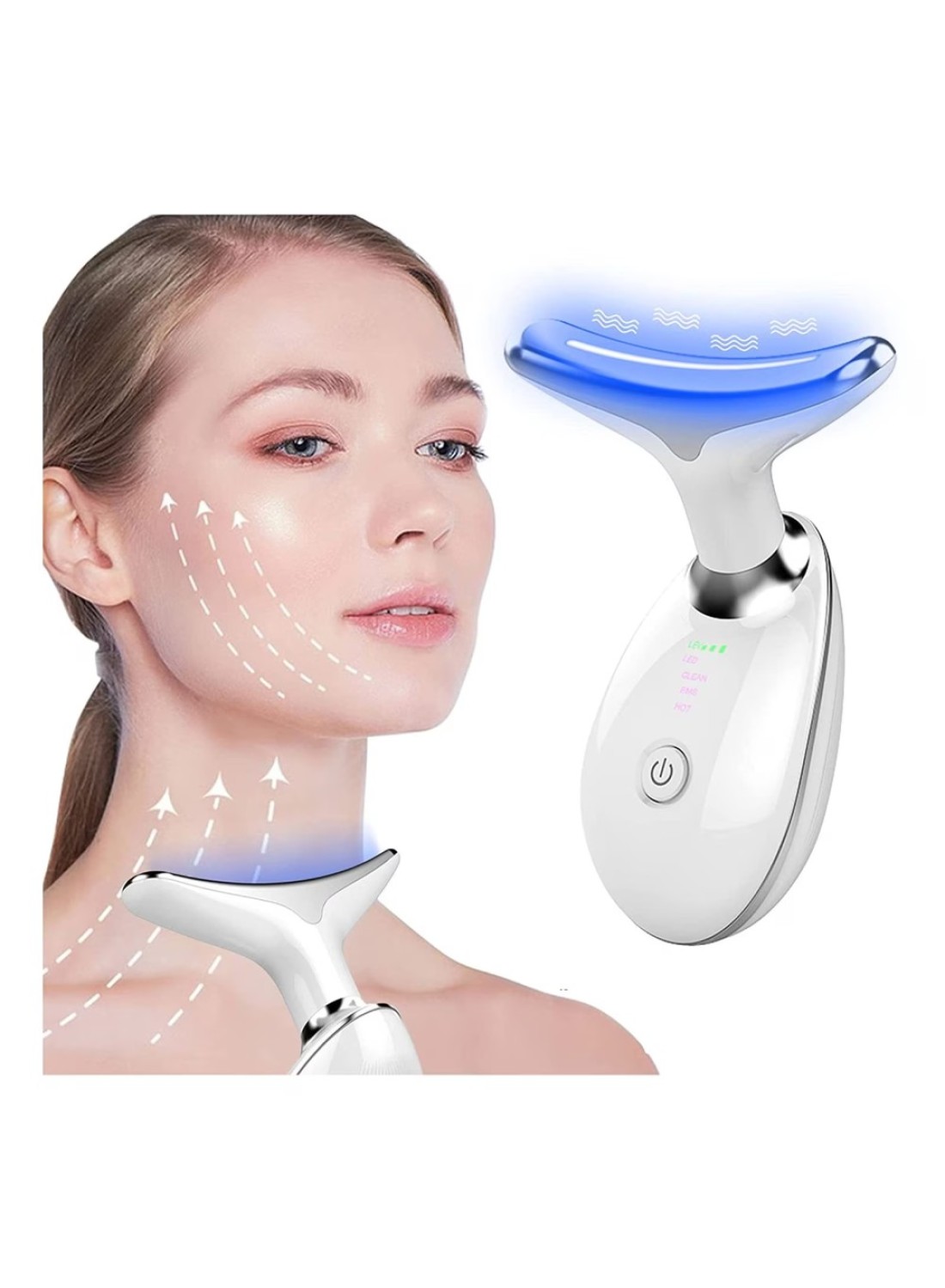 3-in-1 Anti Wrinkle Face Massager, Skin Rejuvenation Beauty Device for Anti-Aging, Face &amp; Neck Firming, Wrinkle Removal, Skin Tightening Facial Massager for Skin Care &amp; Lifting