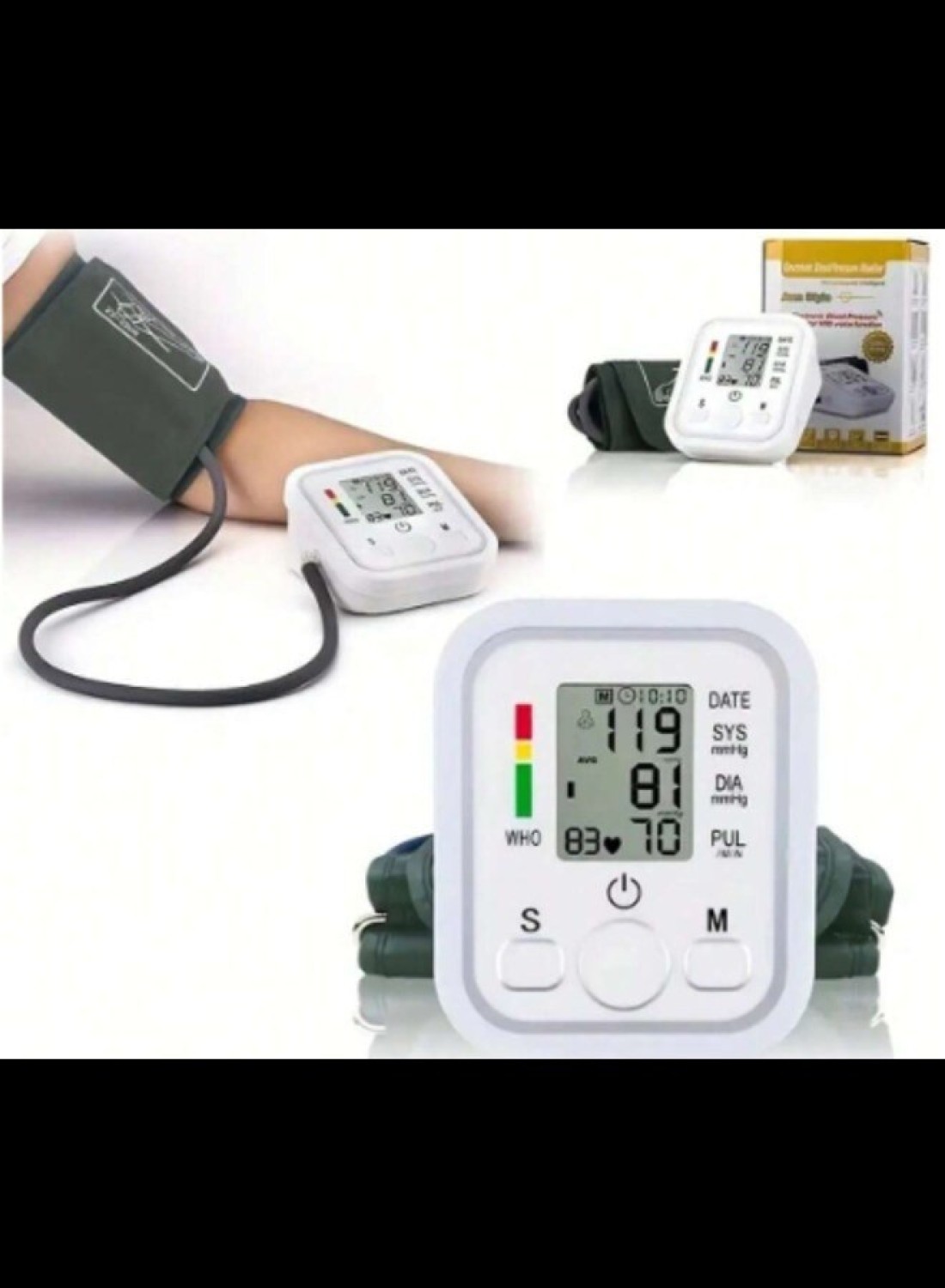Radiotronics Blood Pressure Monitor Digital Wrist Blood Pressure Machine Automatic Cuff BP Detector 2x99 Readings Memory Large Display Voice With Carrying Case