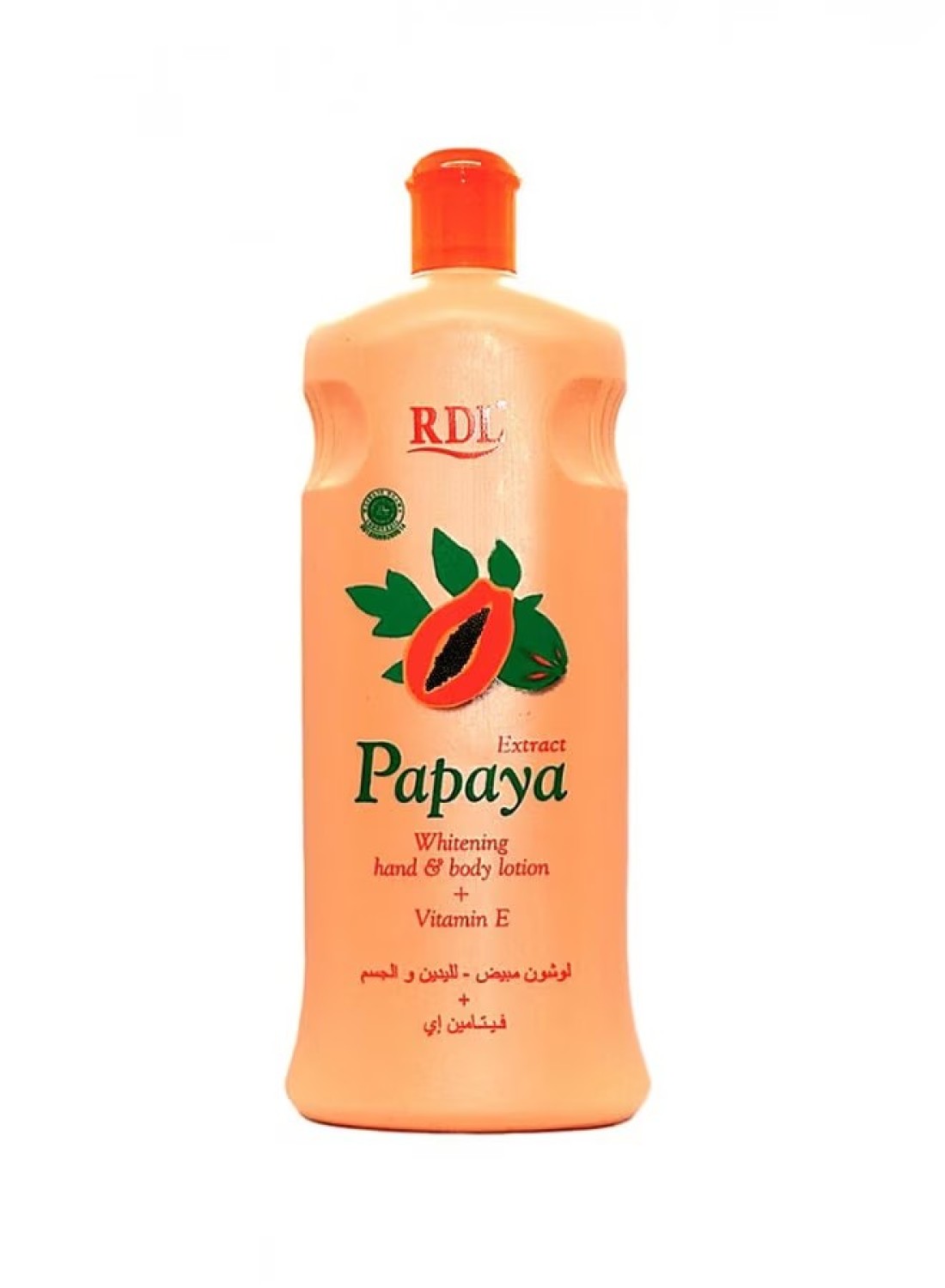 RDL Papaya Hand And Body Whitening Lotion Orange 600ml