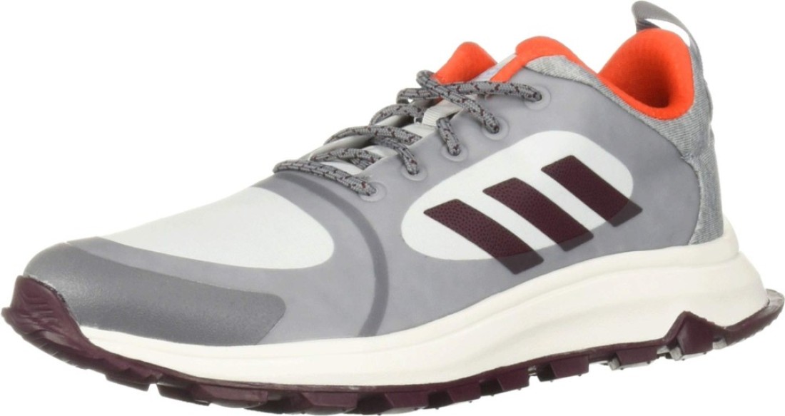 adidas Women&#39;s Response Trail X Running Shoe, Grey/Maroon/Blue Tint, 8.5 M US