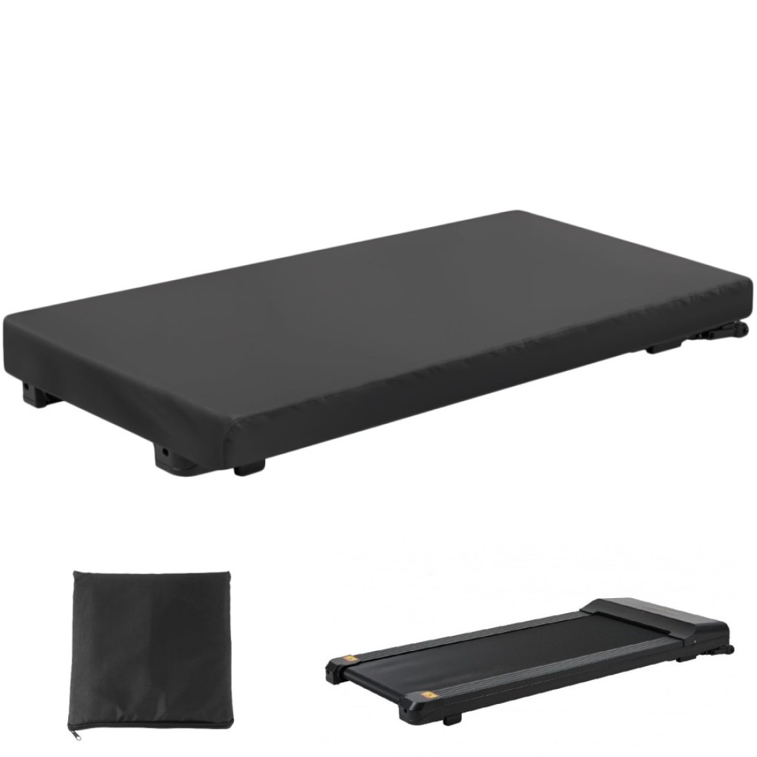 Under Desk Treadmill Cover 55L x 28W x 6H Inch , KY-HUAEN Dust-Proof Walking Pad Cover, Heavy Duty 600D Waterproof Protective Cover for Walking Treadmill Home &amp; Office Under Desk(Cover Only)