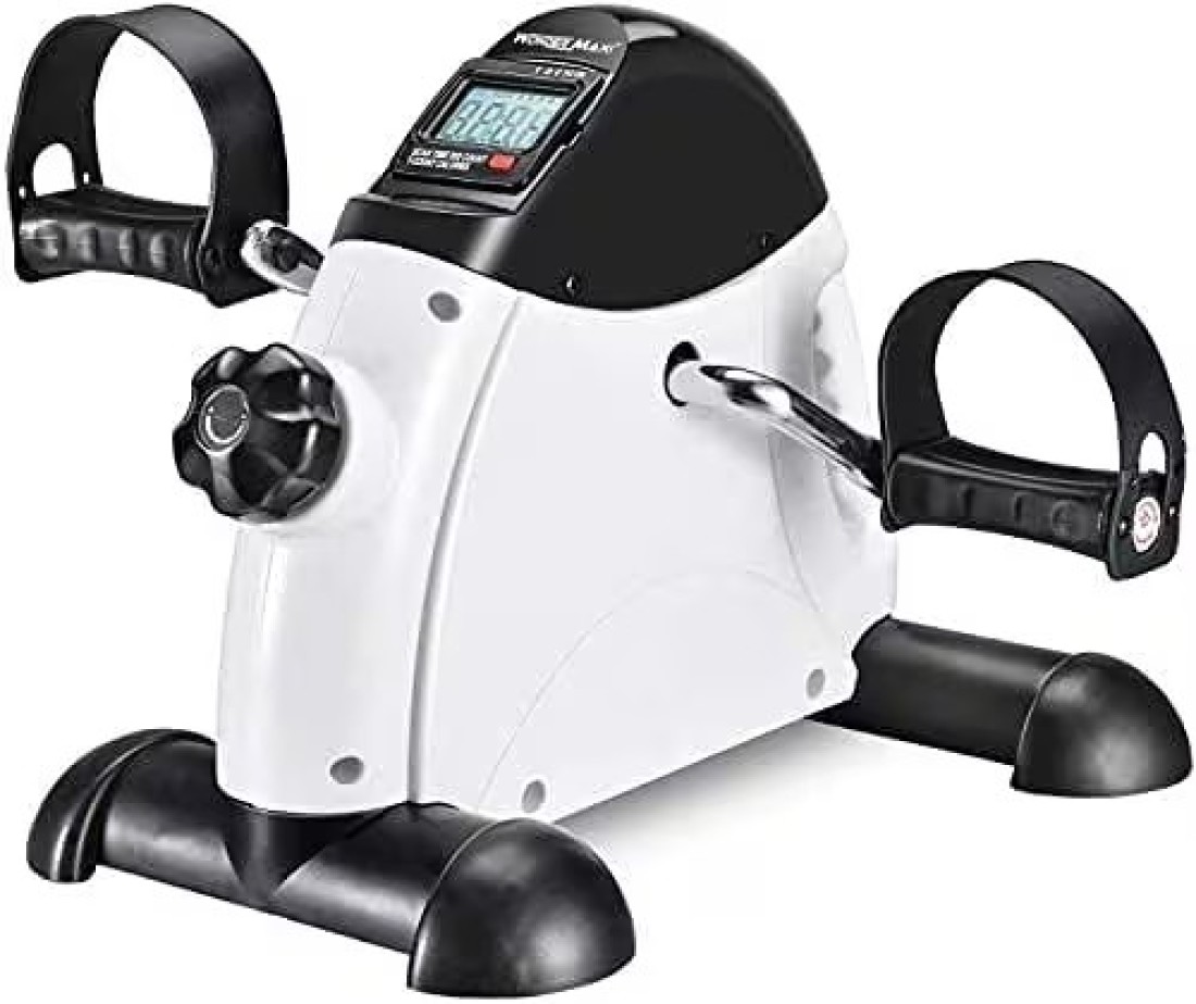 ULTIMAX Mini Exercise Bike Pedal Exerciser For Seniors Under Desk Bike Pedal Exerciser Portable Foot Cycle Arm &amp; Leg Peddler Machine with LCD Screen Displays