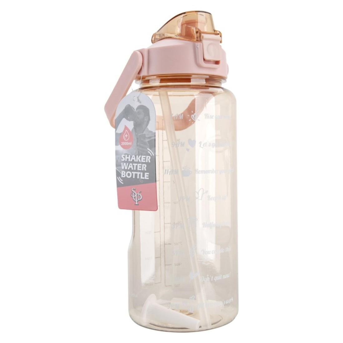 Supreme Sports Shaker Water Bottle Pink 2L