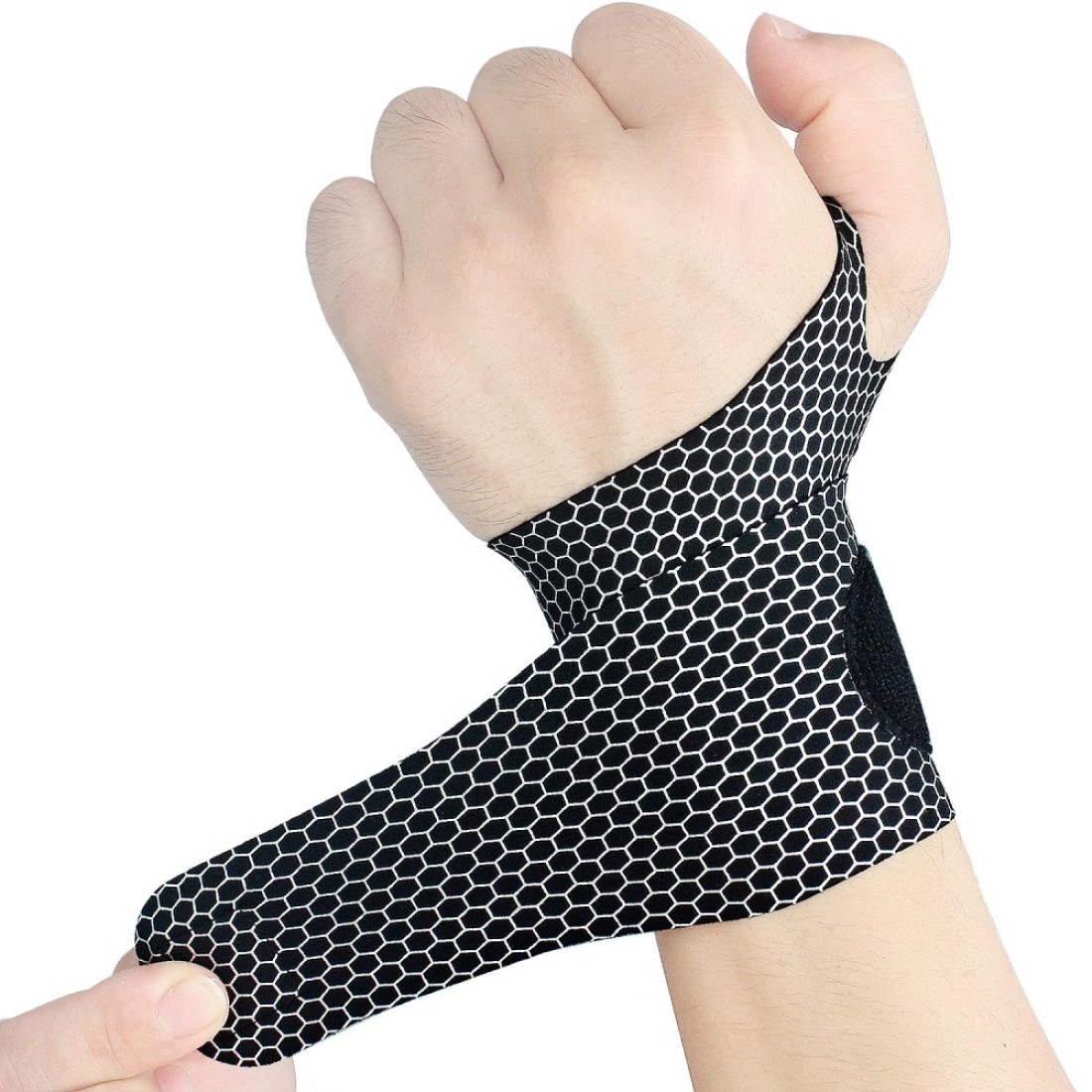 YUNYILAN 2 Pcs Ultra-Thin Wrist Brace Support for Carpal Tunnel, Pain Relief, Arthritis, Tendonitis, Elastic Wrist Wraps Right and Left Hands - Compression and Support for Fitness (Black)