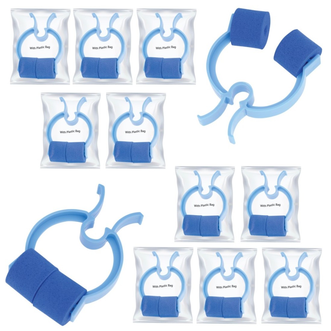 Otto Tech 12 Pieces Nose Stop Clips Nose Nasal Stopper Clips Plastic Foam Nose Clips for Stop Nosebleeds Epistaxis Clip Nose Bleed Stopper Nasal Clip Essential Nosebleed Control for All Occasions