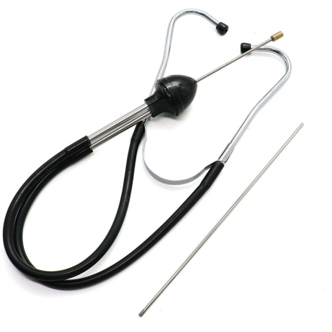 Garnish Gripper Mechanic&#39;s Stethoscope Automotive Engine Diagnostic Sensitive Hearing Tool for Cars, Trucks and Motorcycles,Black