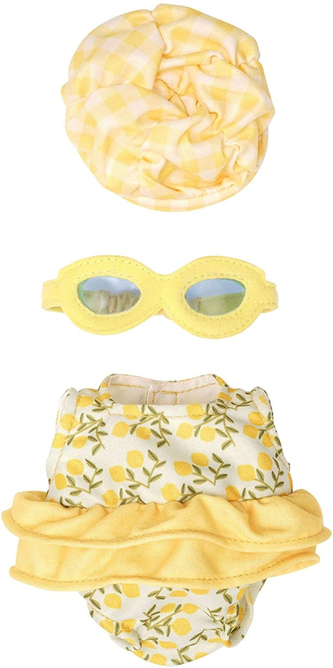 Manhattan Toy Wee Baby Stella Fun In The Sun 3 Piece Doll Swimming Outfit For 12&quot; Dolls