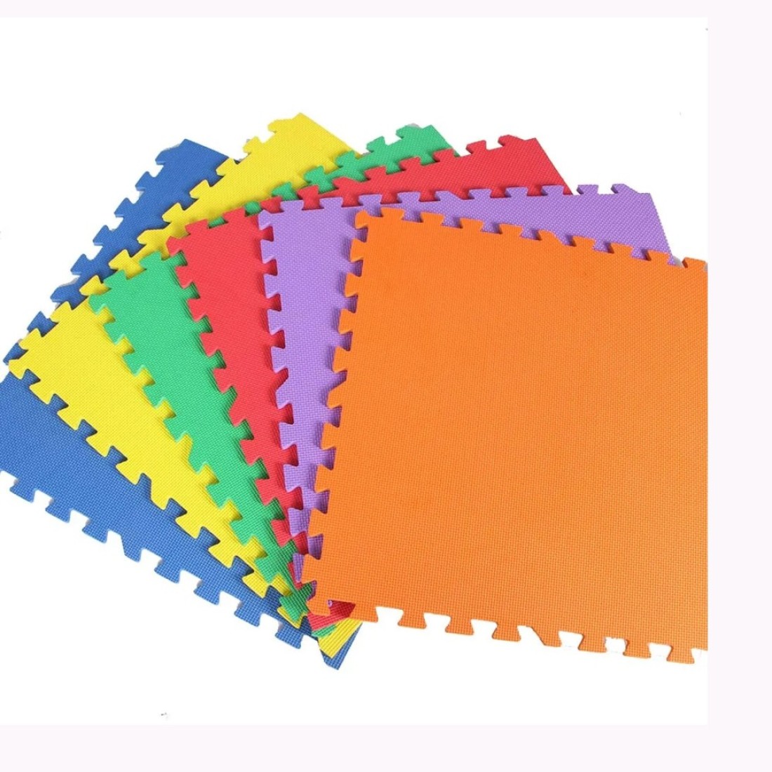 6-Piece Baby Play Mat Set EVA Foam Kids Rug Puzzle 60x60x0.8cm - Multicolor