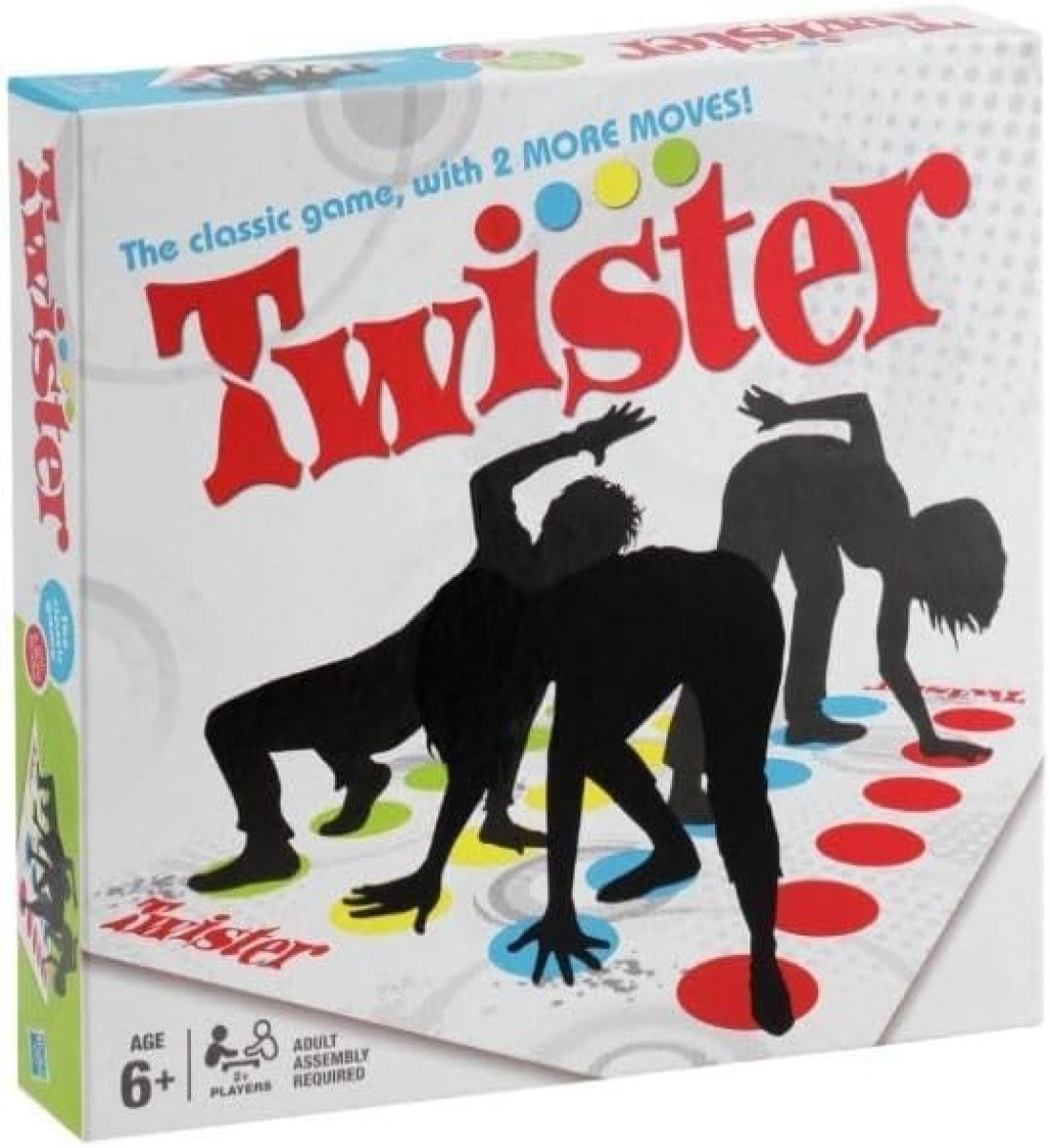 Twister Classic Board Game for 2 or More Players,Game Floor Mat with Spinner for Indoor Outdoor Game Party
