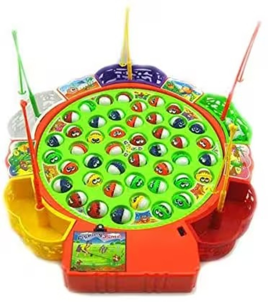 Generic - Fishing Game Toys 45 Fishes With 5 Fishing Rods