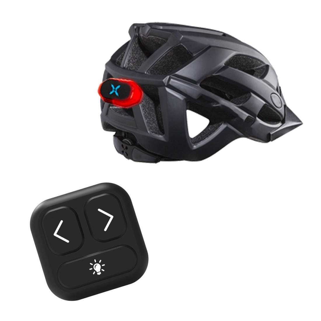 Hover1 Rear Turn Signal MultiFunction Safety Light Wireless Remote Controlled for Electric Scooter Bikes Helmet Builtin Rechargeable Battery