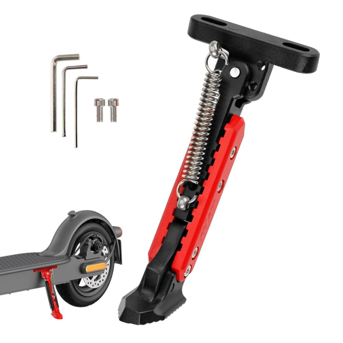 ulip Electric Scooters Kickstand Adjustable Parking Stand Feet Support Replacement Accessories for Gotrax G4 Hiboy S2 Pro Xiaomi M365 1S Pro Pro2 MI3