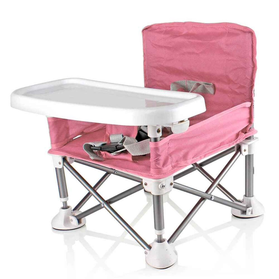 Baby Chair Foldable with Bag Pink