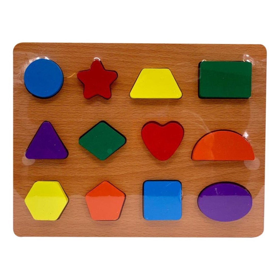 Educational Wooden Shapes (Preschool ) (Wooden Toys) (Learn by Shapes)