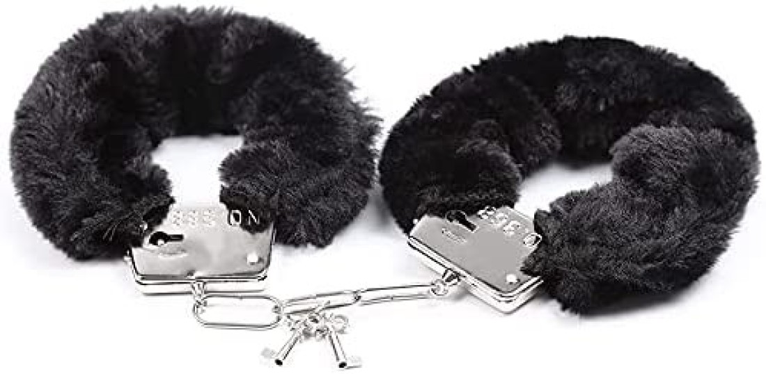 Tingxiu Wrist Plush Fluffy Handcuffs Bracelet Leg Cuffs Anklet Bangle Adjustable Chain Party Cosplay Toy Play Games