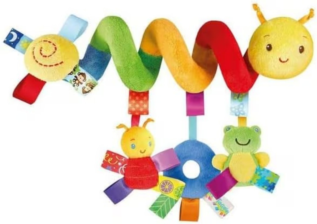 Crib Bed Stroller Car Seat BarBaby Stroller Toy Activity Spiral Hanging Toy