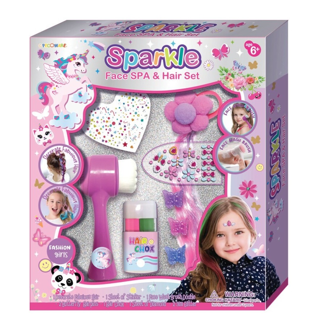SPARKLE FACE SPA AND HAIR SET