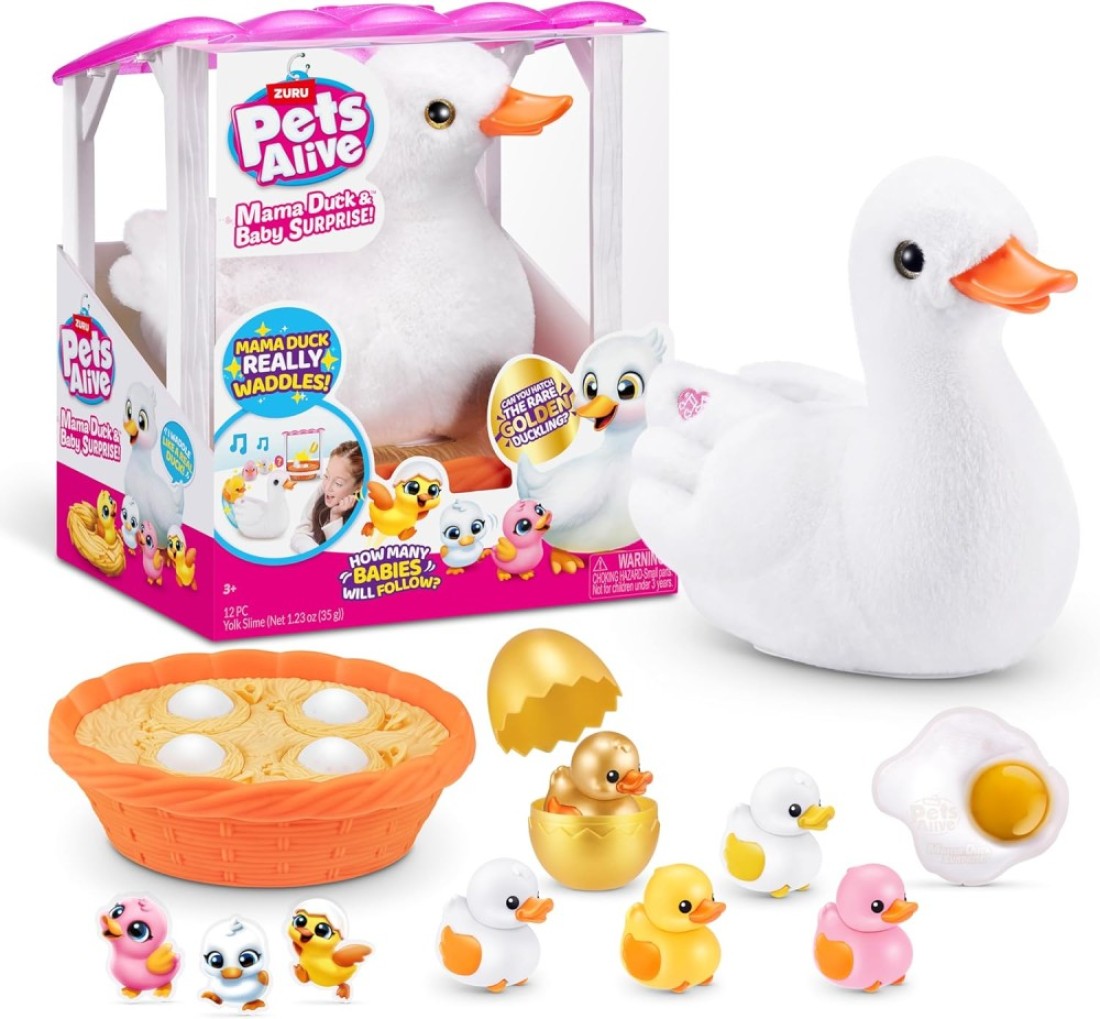 سلسلة مفاجآت Pets Alive Mama & Baby 1 Mama Duck
