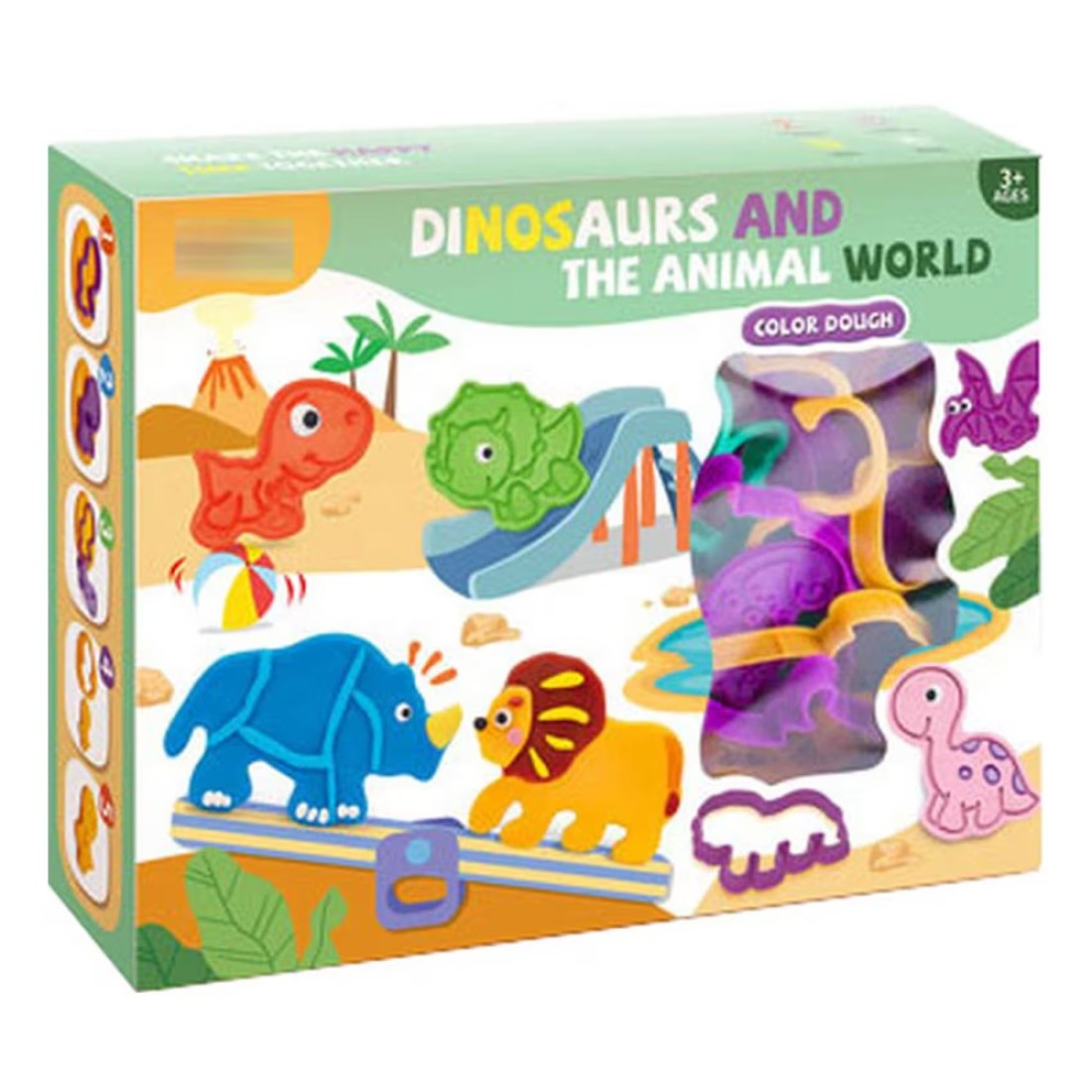 HK Dinosaurs And The Animal World Colour Dough Set
