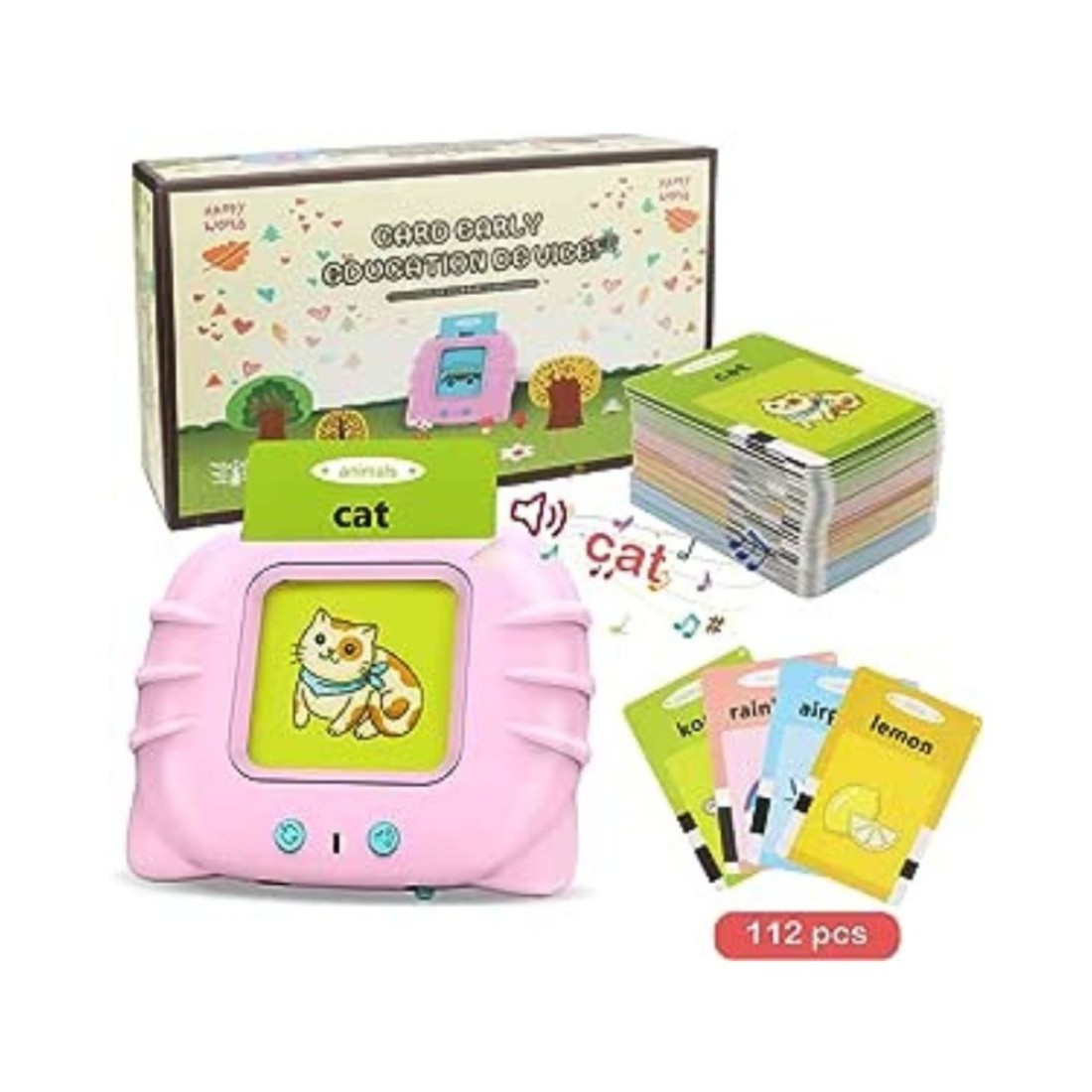 Showay 112 Talking Flash Cards Game for Girls Toddler Toy