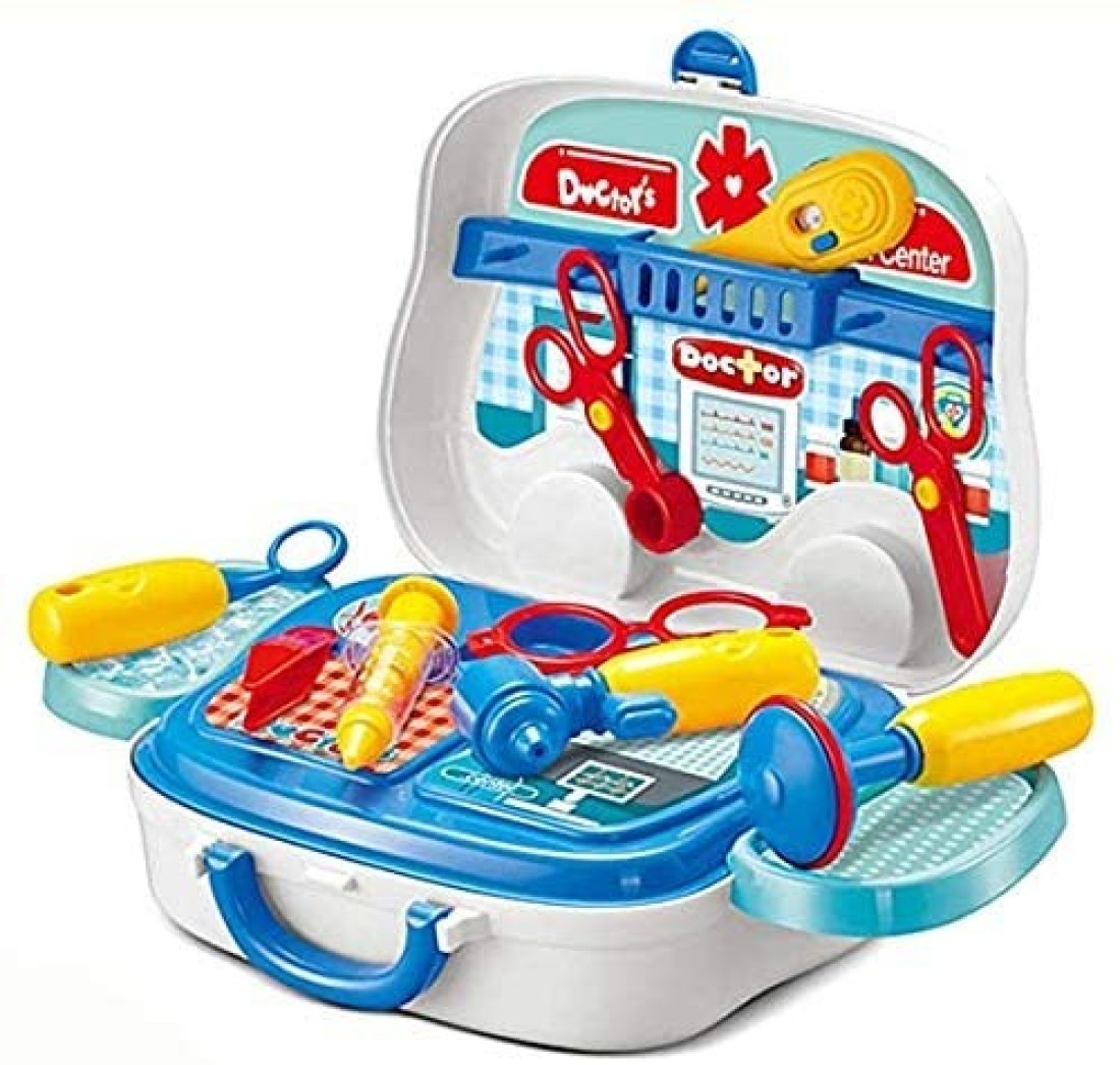Generic Toys Pretend Play Doctor Set For Kids Medical Kit Nurse Carry Case On Wheels