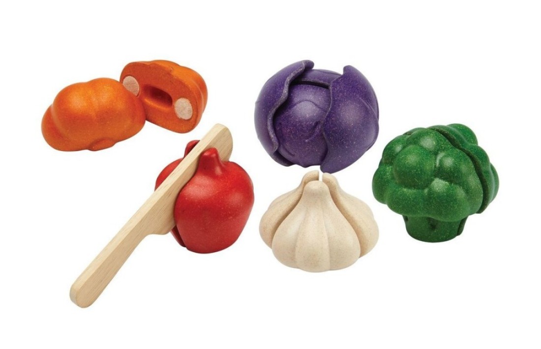 Plantoys Wooden 5 Colors Veggie Set