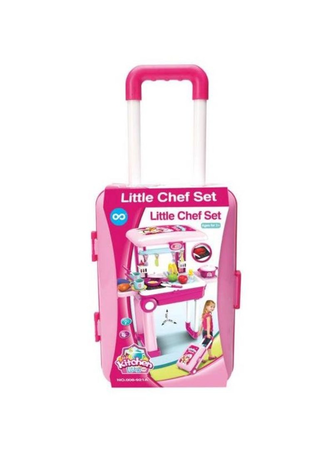 Generic Little Chef 2-In-1 Luggage Kitchen Play Set With Lights Sound