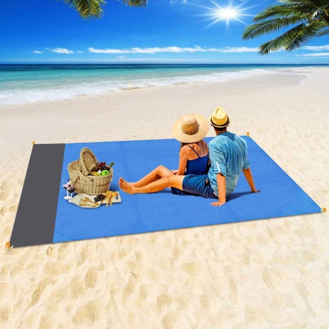 Generic-CK831 Beach Mat Large Folding Camping Mat Beach Mat Without Sand Outdoor Portable Beach Blanket