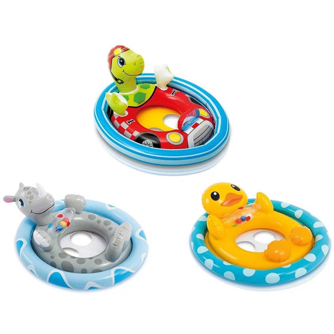 Intex See Me Sit Pool Float Set Multicolour Pack of 3