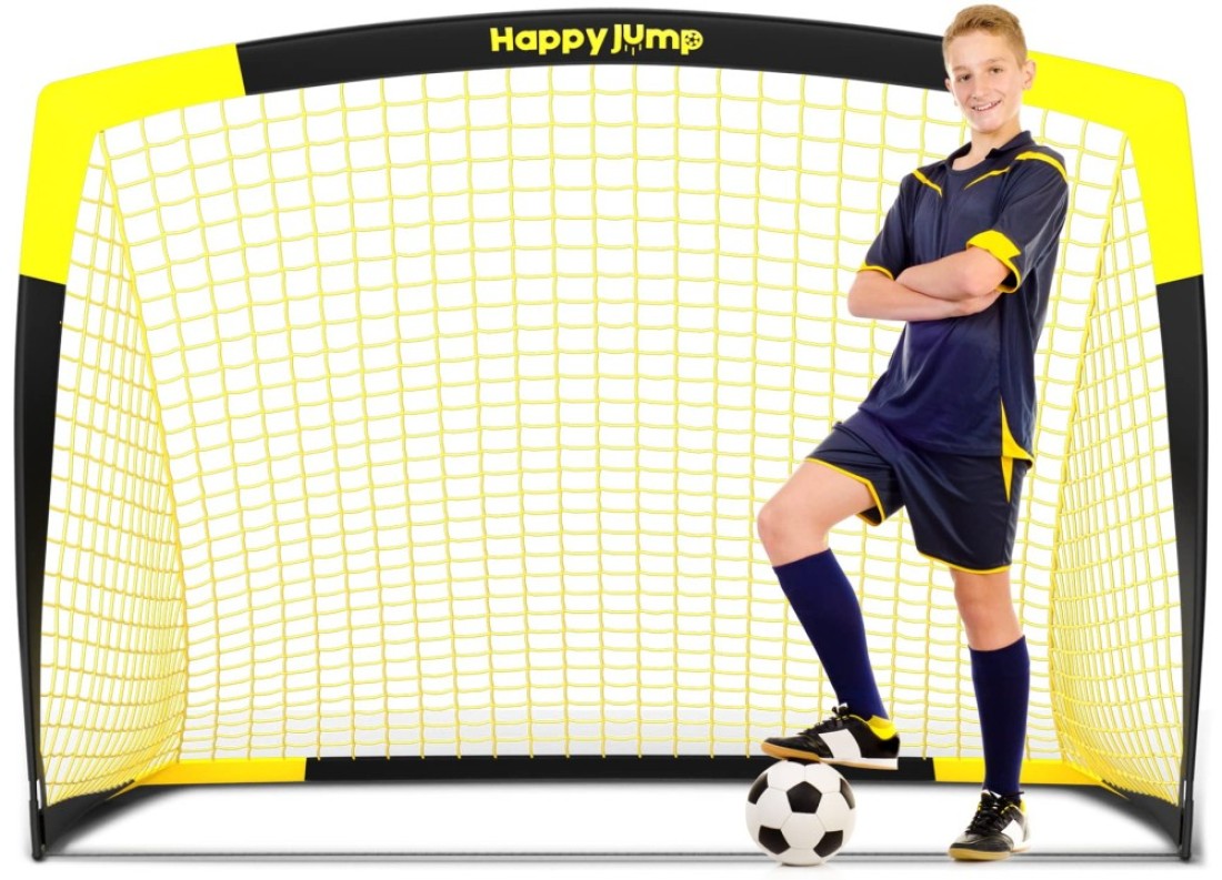 Happy Jump Football Goal Pop up Football Net Post for Kids Garden Football Training Gift