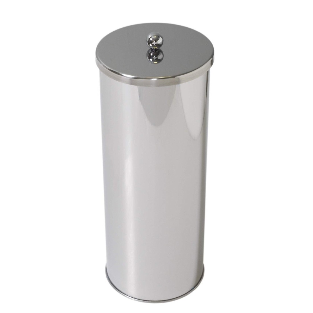Zenna Home Toilet Paper Storage Holder with Lid Rust Resistant Stainless Steel Enclosed Toilet Paper Holder Holds 3 Rolls Modern Toilet Paper Storage and Tissue Holder Tp Holder for Bathroom
