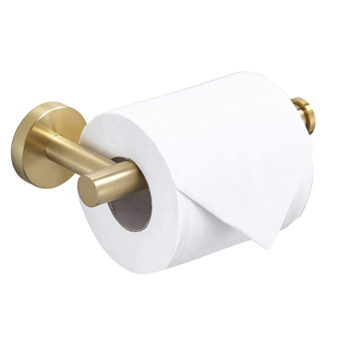 TocTen Toilet Paper Holder-Toilet Paper Roll Holder Wall Mounted for Bathroom, Thicken 304 Stainless Steel Drilling Tissue Paper Dispenser. Toilet Paper Rack for Toilet,Kitchen (Brushed Gold)