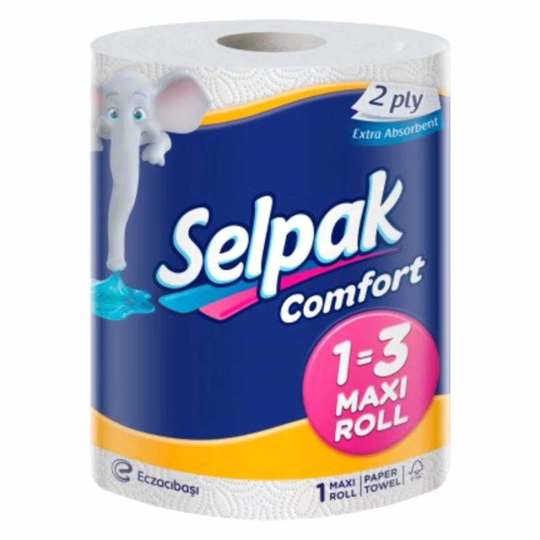 Selpak Comfortable Kitchen Paper Towel Maxi 270 Sheets 1 Roll