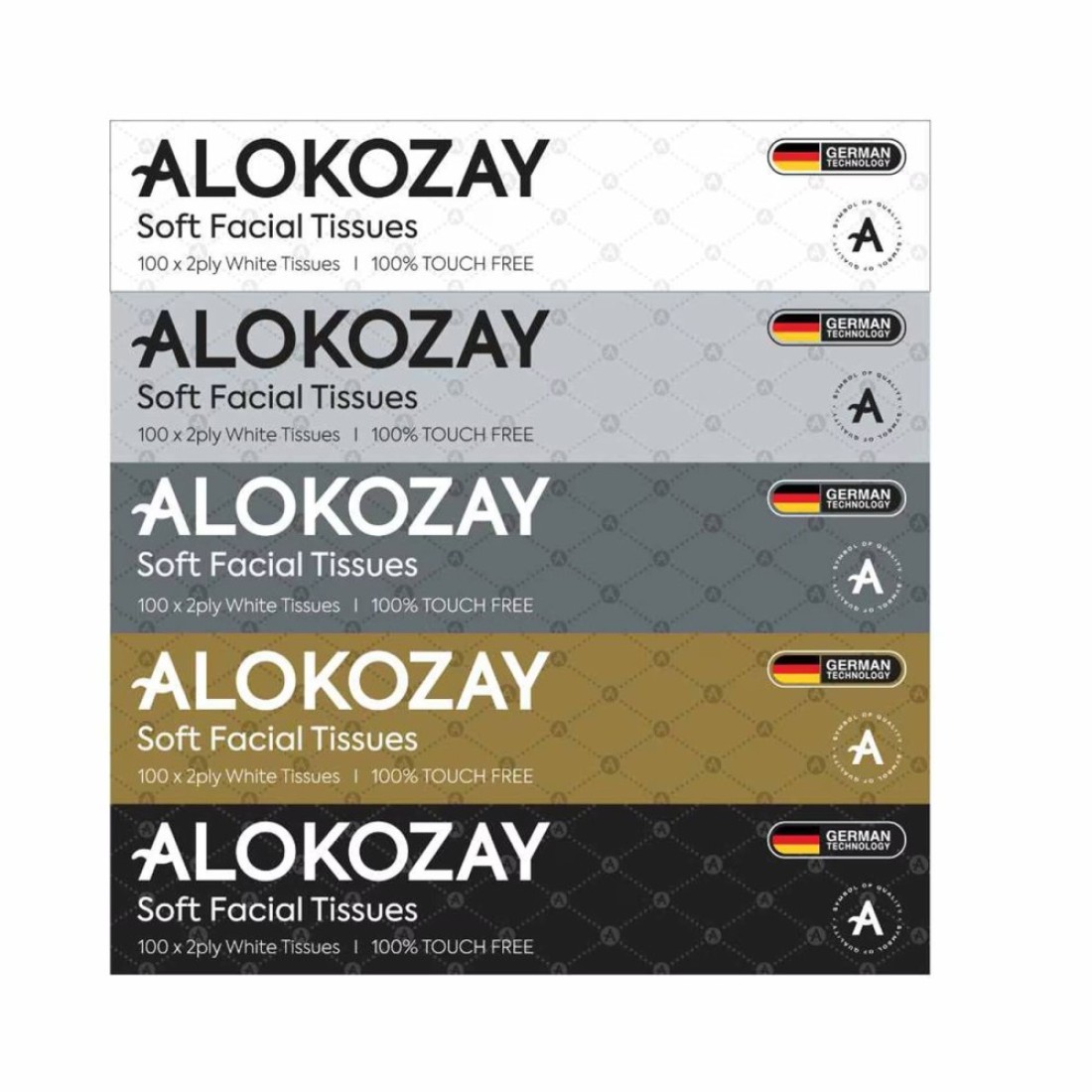 Alokozay Soft Facial Tissue 100 Sheets Pack of 6